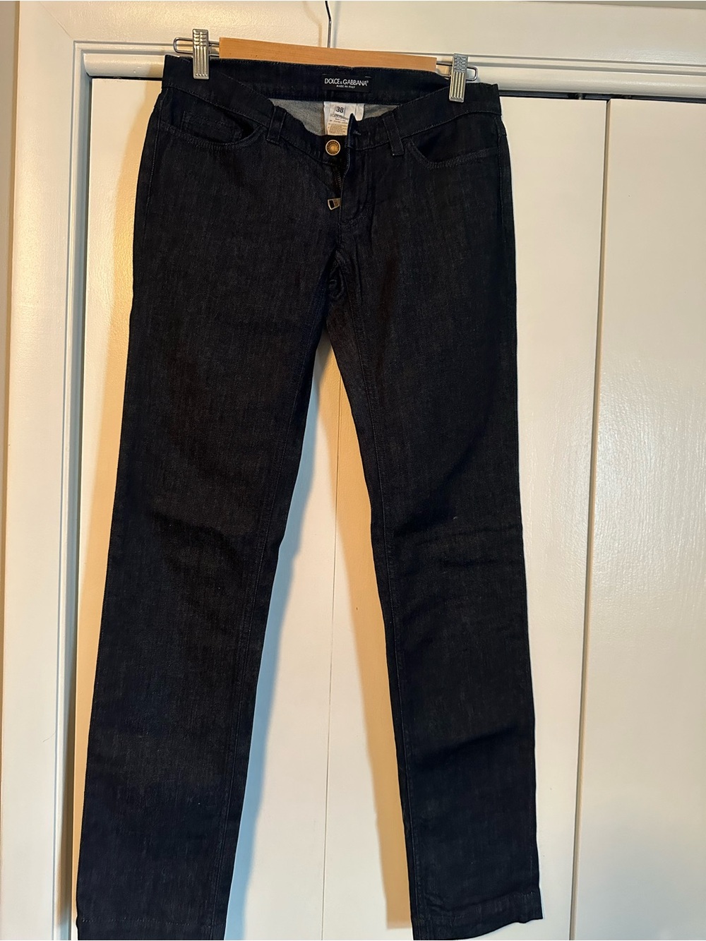 Dolce & Gabbana Black Denim Label Jeans